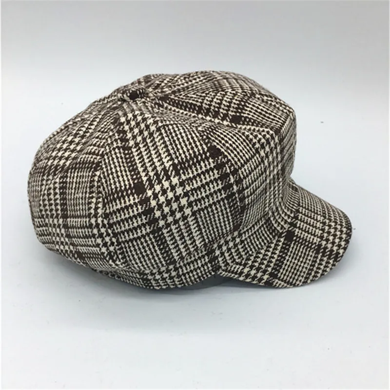 Новая Мода студентов стиль добавить цвет кепка газетчика регулируемая крышка unipue стиль унисекс для пары зимняя теплая шапка S