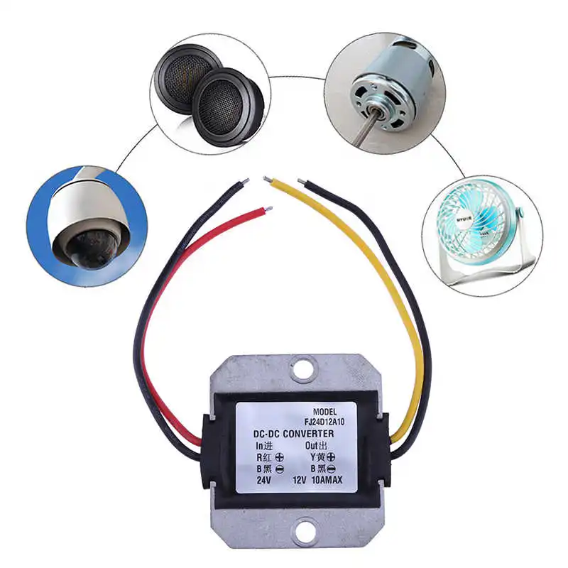 

DC Module Converter 24V to 12V 10A Step-down Voltage Reducer Power Converter Regulators Waterproof