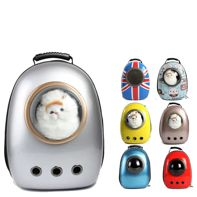 

New Fashion Outdoor Pet Dog Bag Space Pet Transparent Backpack for Outdoor Sports for Small Dog Pet Supplies with 6 Colors