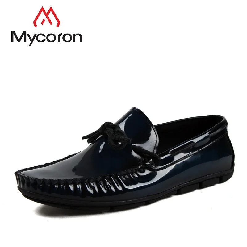 MYCORON минималистичный дизайн Дерби мужская кожаная брендовая обувь повседневные