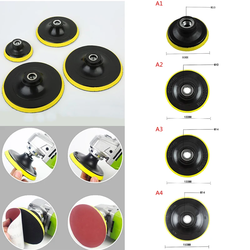 New Hot M10 M14 Polishing Pad Backing Pad Sanding Pad Pads For Polishing Machine