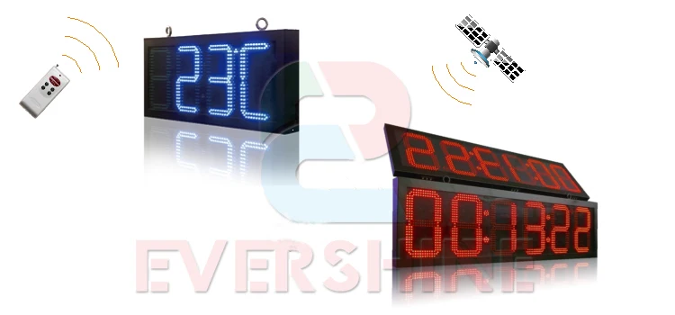 de Parede Digital Levou Colock 15 Polegada Cor Vermelho 88: 88 Led Sinal Digital 4 Dígitos Número Tempo Levou Painel 5 De parede digital levou colock 15 polegada