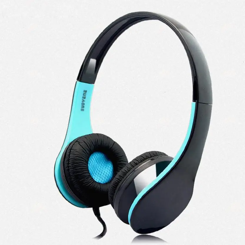 Portable Bass Surround Srereo Headsets 3.5mm Wired Headphones With