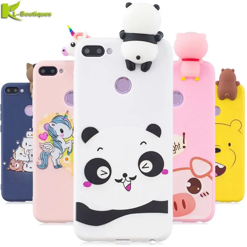 

Huawei P Smart Phone Case on for Coque Huawei P Smart PSmart Enjoy 7S Cases Cartoon 3D Doll Soft Silicone Back Cover Women Men
