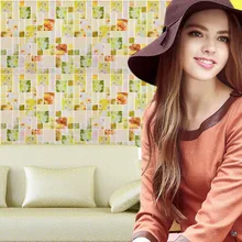 5Pcs PET 3D DIY Embossed Brick Stone Tiles Anti-mold Peel and Wall Sticker Decor For Home