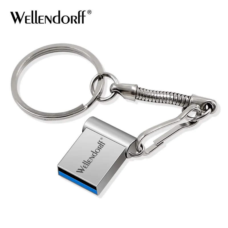 Супер мини usb флеш-накопитель 128 ГБ флеш-накопитель 64 ГБ 32 ГБ флеш-накопитель 16 ГБ 8 ГБ флеш-накопитель с подарочным кольцом для ключей - Цвет: silver