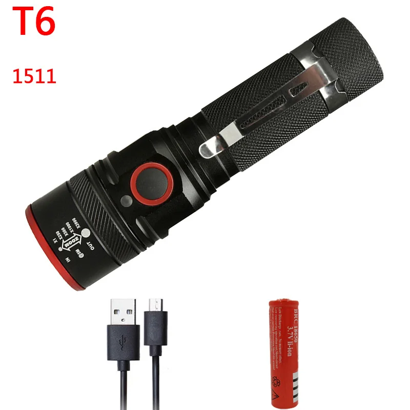 Option G Litwod Z40188 XM-L2 U3 USB Перезаряжаемый светодиодный фонарик 5000лм зум Алюминиевый дистанционный переключатель Тактический фонарик для охоты - Emitting Color: Option G
