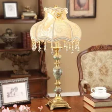 Роскошная настольная лампа, модная простая настольная лампа принцессы для девочек, для дома, спальни, гостиной, украшение, прикроватная лампа