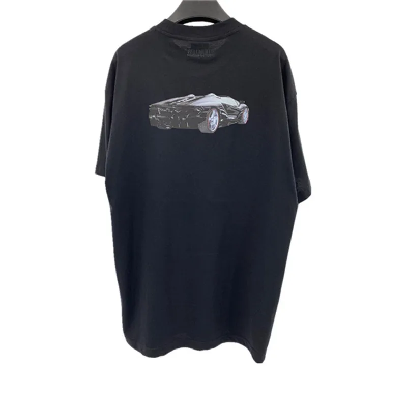 19SS, новинка, Vetements, футболки, лучшее качество, 1:1, хип-хоп, вышивка автомобиля, Vetements, футболка, уличная одежда, Vetements, футболки