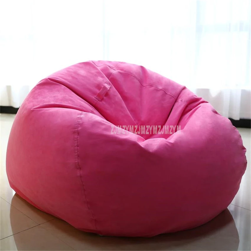 

Lazy Single Sofa Soft Chair Bed Suede Fabric Living Room Furniture Lounge Bean Bag Chair Filler Of Styrofoam Particles 80*80cm