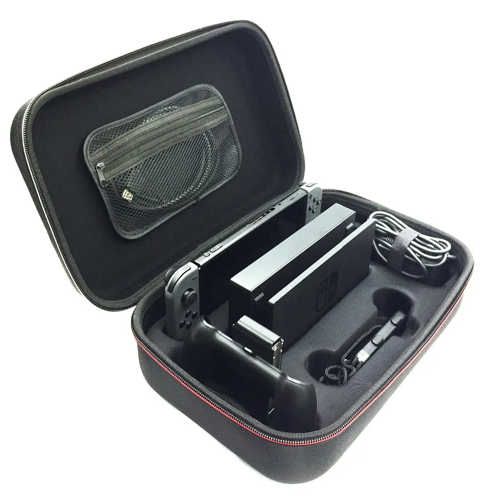 

2018 New PU EVA Portable Hard Shell Protective Storage Pouch Carrying Bag Case Cover with Compartments for Nintendo Switch Cover