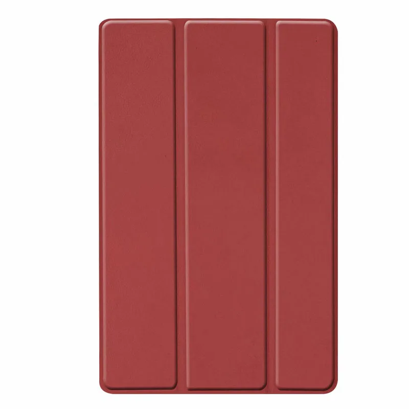 Для samsung Galaxy Tab A 10,1 чехол с подставкой и держателем откидная крышка TabA 10,1 дюймов SM-T510 T515 тонкий защитный чехол - Цвет: Wine Red