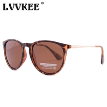 Новинка, Черепаховые коричневые поляризованные солнцезащитные очки, женские классические винтажные брендовые солнцезащитные очки «кошачий глаз» Для женщин Erika Oculos De Sol Feminino