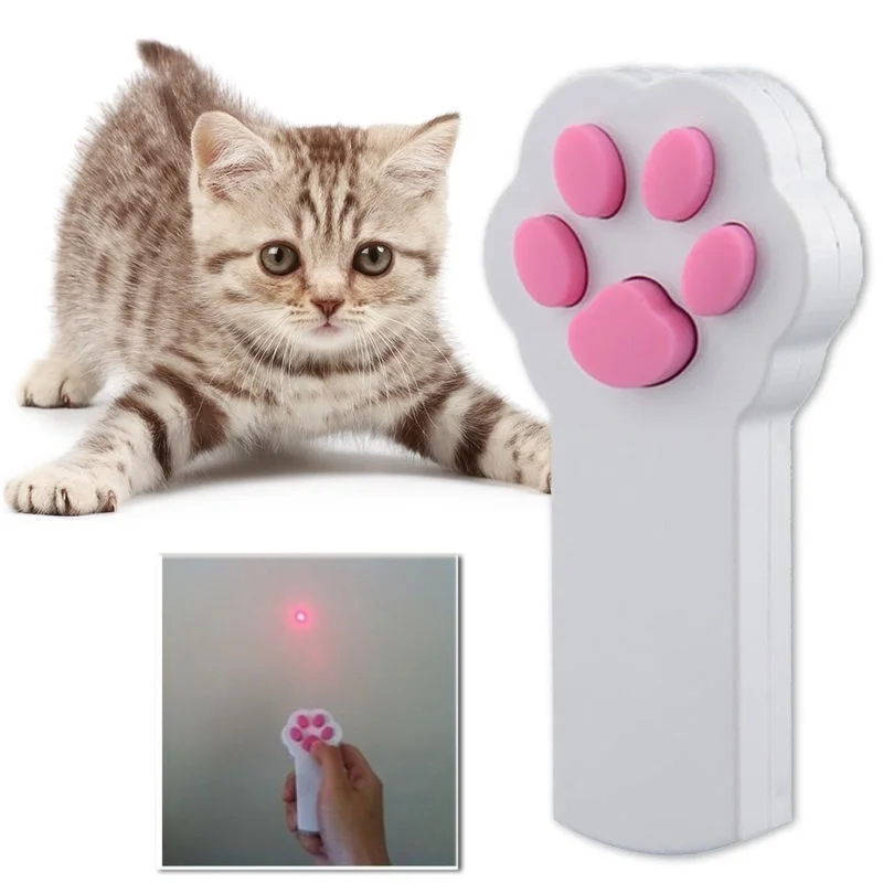 

1PC Laser Pointer Interactive Automatic Cat Playing Toy Red Claw Beam Interactive Laser Pointer Pet Cat Dog Exercise Toy