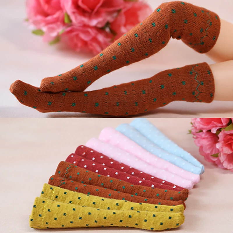 Носки в горошек для кукол Licca Azone Pullip OB24 аксессуары кукольной одежды 1 пара Куклы 