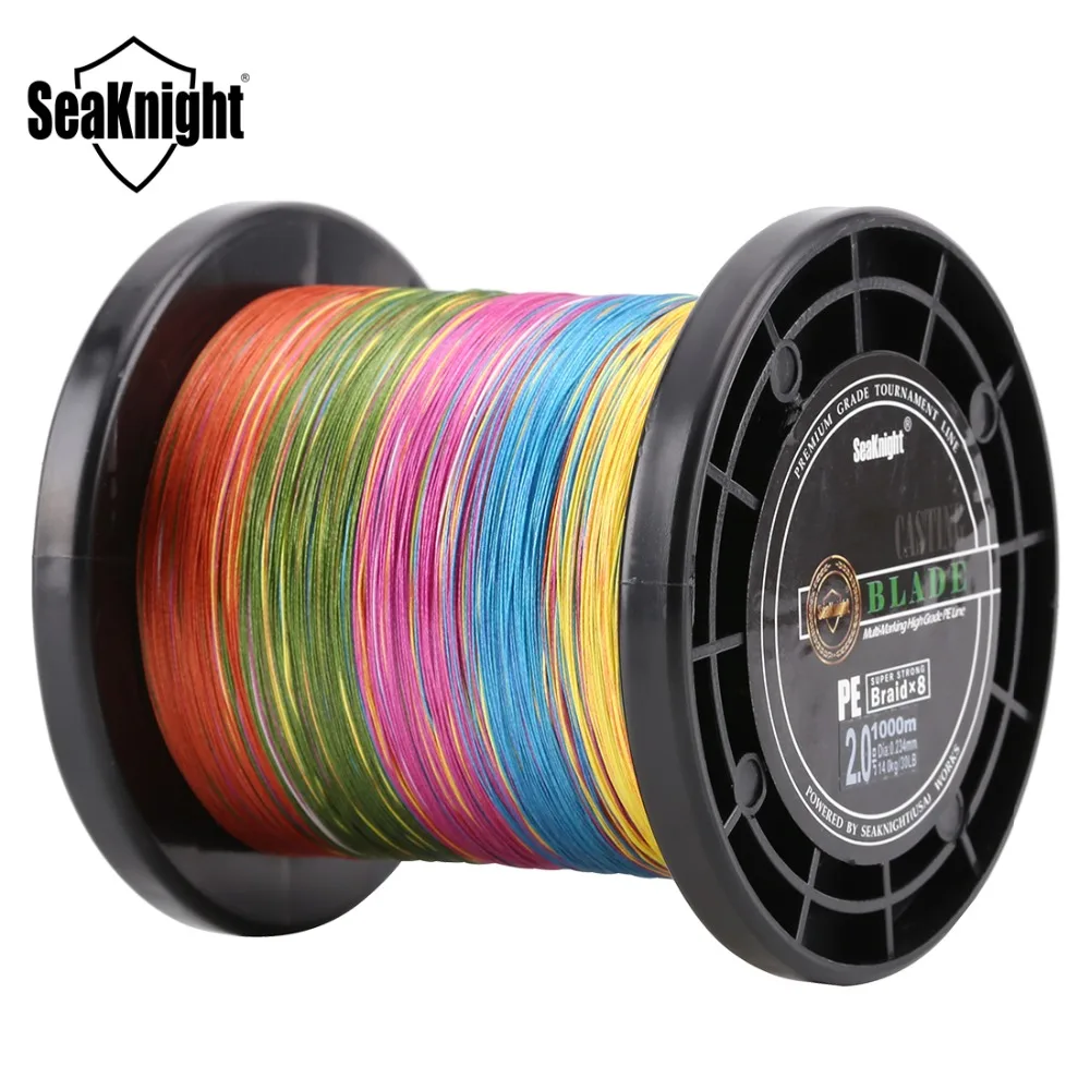 SeaKnight 1000M Fishing Line Multi color Super PE Braided 8 Strand