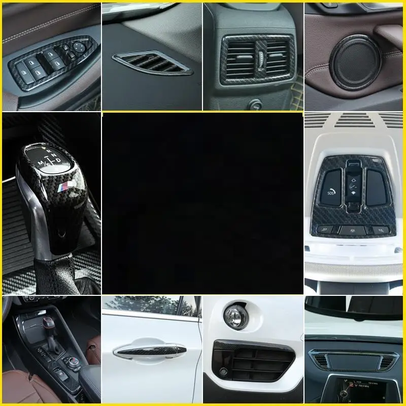 Автомобильная хромированная Автоматическая передняя противотуманная фара для кузова, наружная Высококачественная молдинги, наклейка, полоса 16 17 18 19 для BMW X1 Series