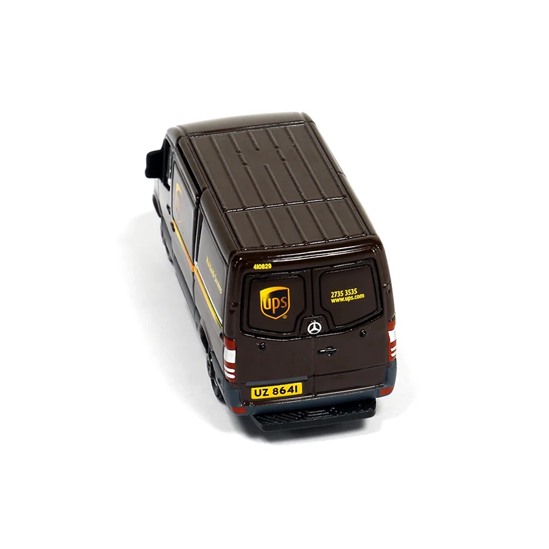 1:64 литый Металл Ups Экспресс Mercedes Benz Sprinter грузовик модель сцены игрушечный