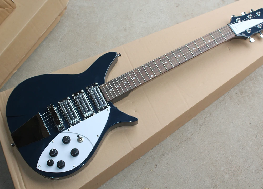 

Dark Blue Electric Guitar with 3 Pickups,White Pickguard,Rosewood Fingerboard,Chrome Hardwares,offering customized services