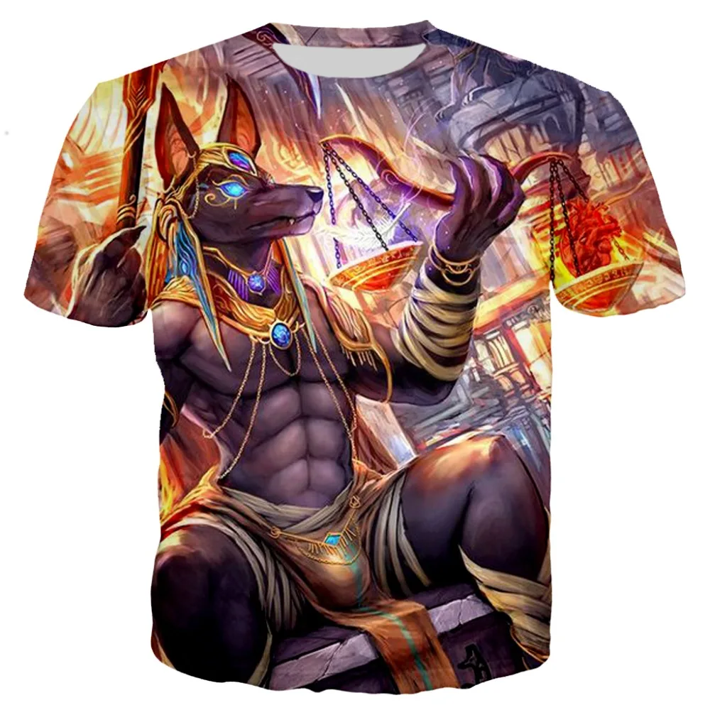 

New Fashion Men Women 3D All Over Printed Anubis Soldier Funny Short Sleeve T Shirt Harajuku Hip Hop Tee Tops