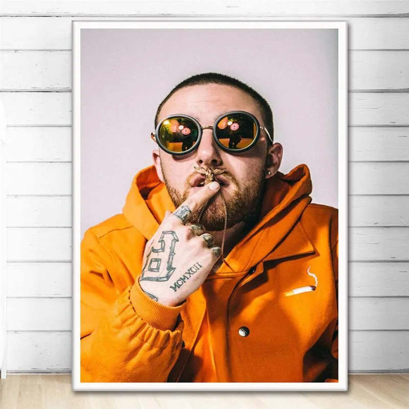 

R.I.P Rapper Hip Hop Music Singer Star Mac Miller Art Poster Canvas Painting Wall Picture Home Decor Posters and Prints