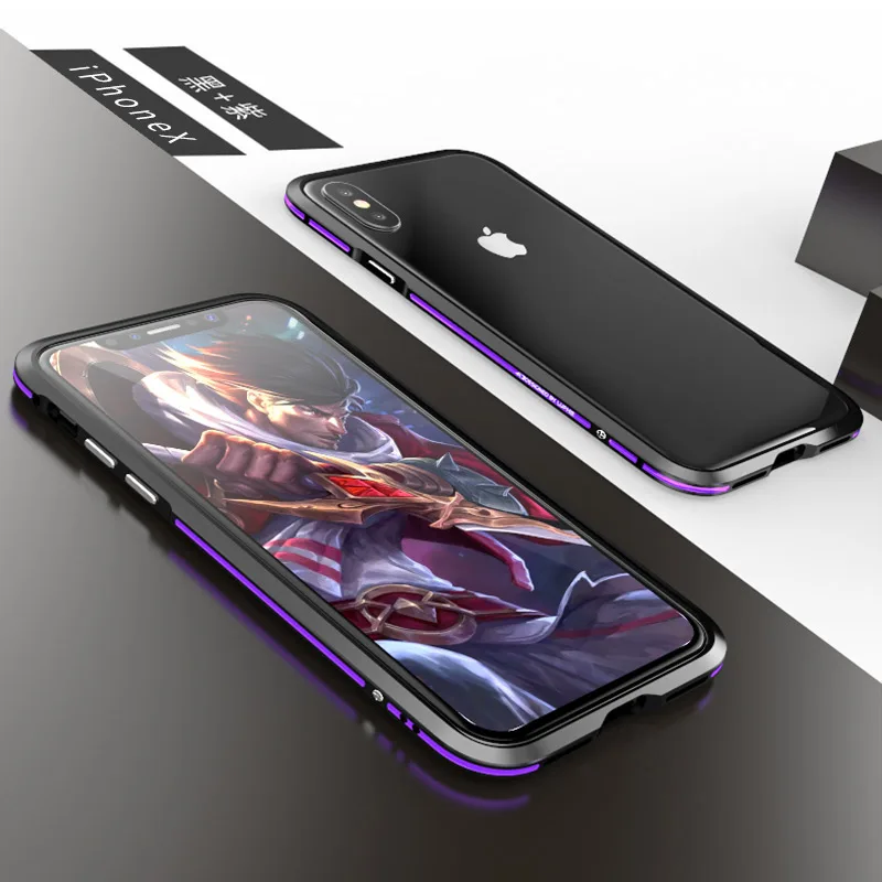 Роскошный изогнутый металлический бампер для samsung Galaxy Note 9 чехол Note 8 для iphone X Xs Max Xr 8 7 Plus Ультратонкий алюминиевый корпус