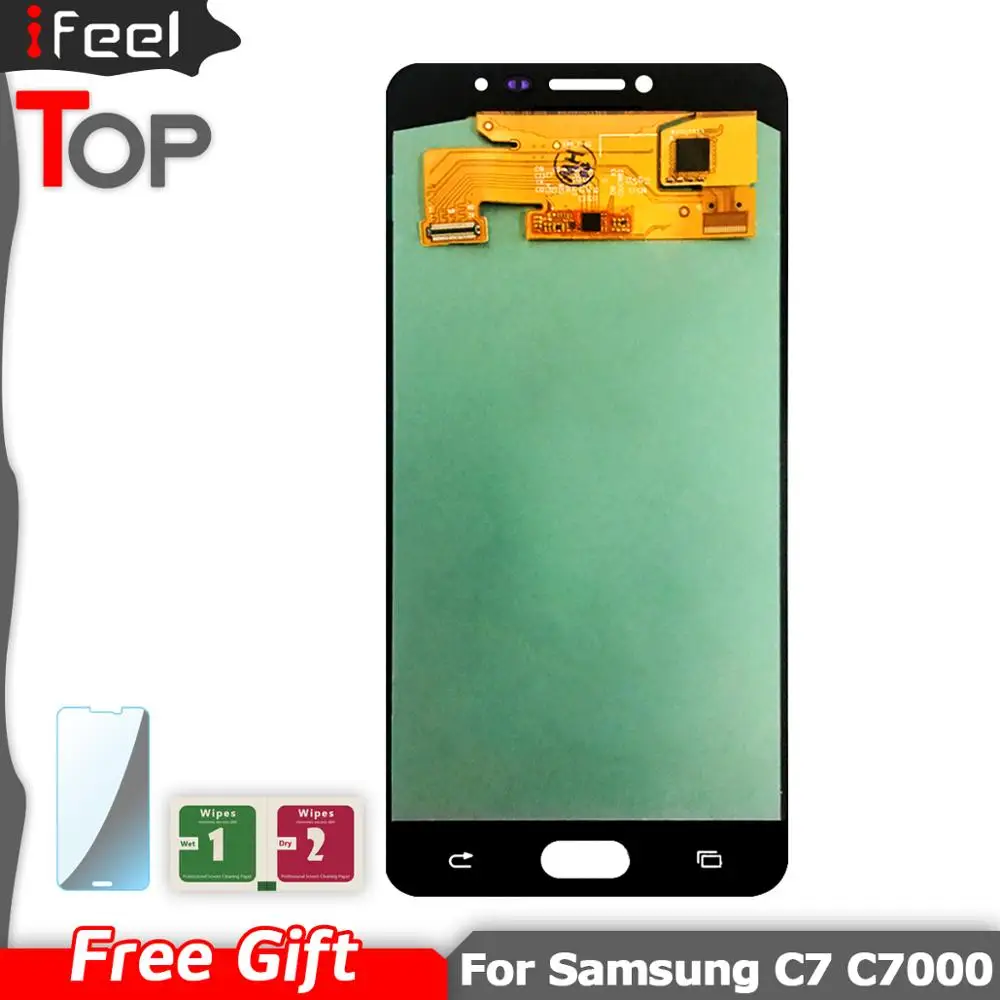 

Super AMOLED LCD For Samsung Galaxy C7 C7000 SM-C7000 Display + Touch Screen Digitizer Assembly