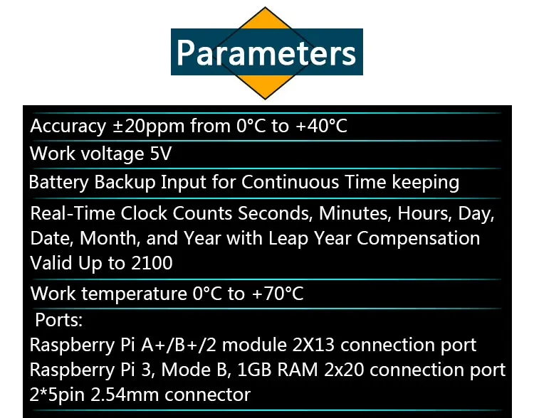 Raspberry Pi 3 Модель B + плюс RTC etrension доска I2C RTC модуль GPIO PI 3
