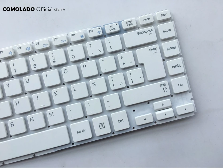 LA Latin Laptop Keyboard For Samsung Q470 white without frame keyboard LA Layout (2)