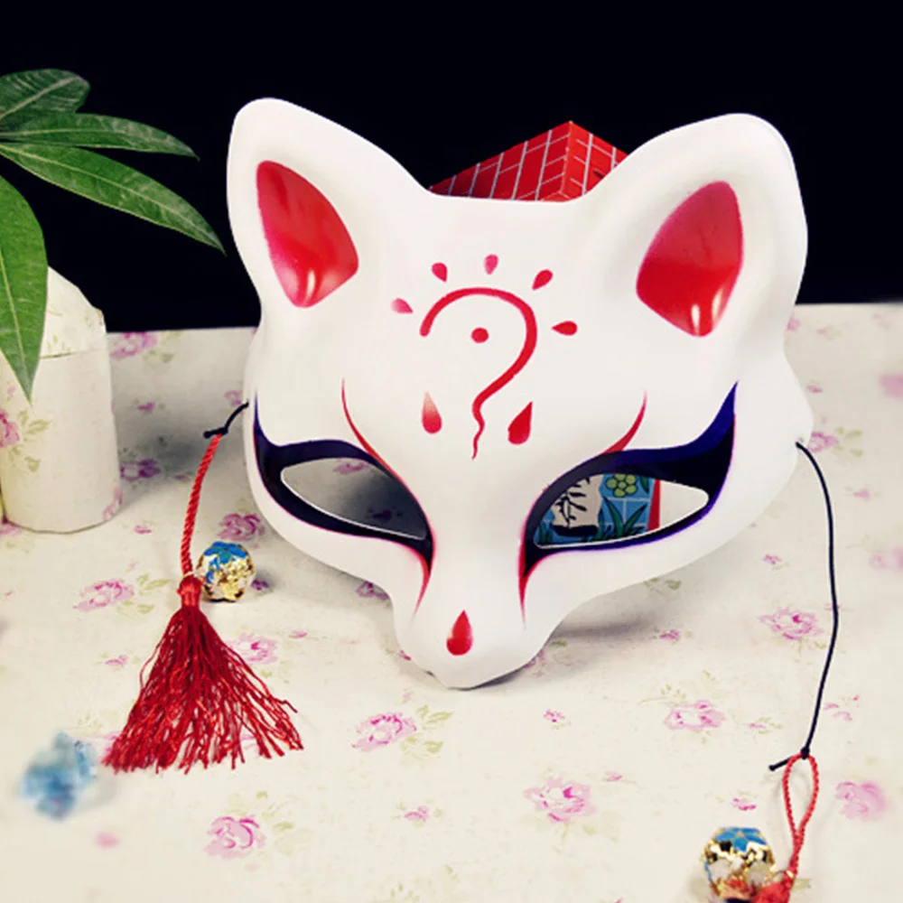 Японская Маска лисы косплей аниме маска на половину лица светильник светлячков лес Нацумэ Yuujinchou лиса маска лиса кошка маска для лица s - Цвет: 14