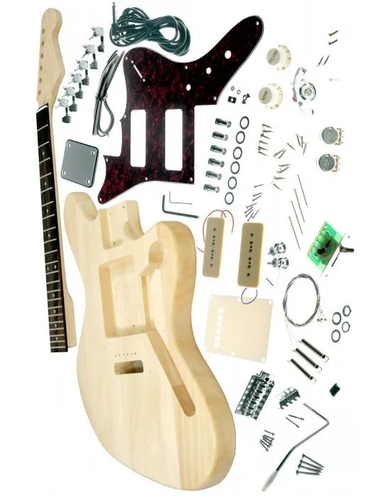 Jaguar electric guitar kit,unfinish guitar,Diy electric guitar with P90 pickupsin Guitar from
