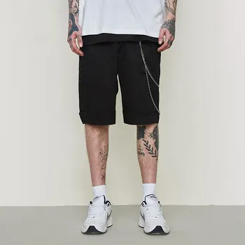 

British fashion casual pants contracted nude business casual men's cargo shorts