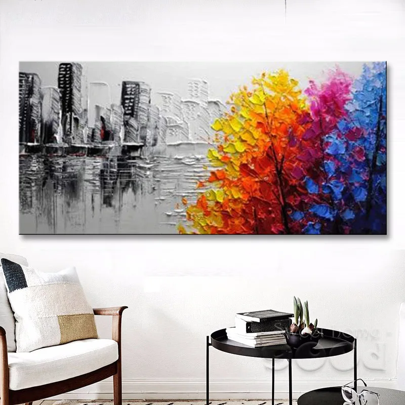 handmade oil painting on canvas modern 100%  Best Art Abstract oil painting original  directly from artis  COX1-001 (2)