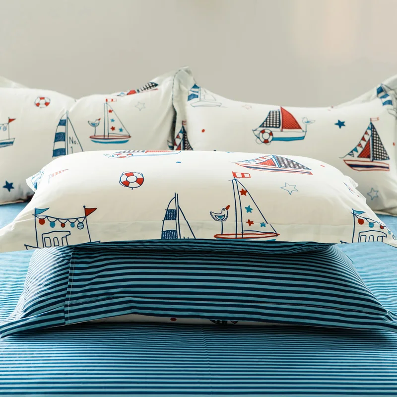 LOVEWM 100 cotton pillowcase one pair of soft bedding pillowcases 48