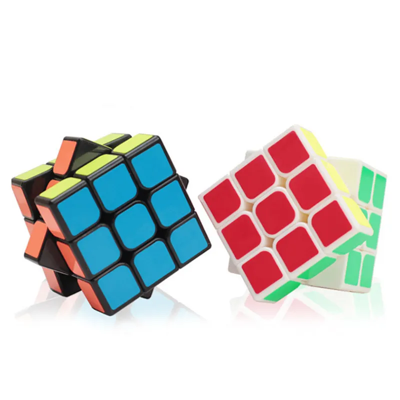 Brinquedos para o Presente das Crianças Guanlong Cubo Cubos Mágicos Profissional 5.6 cm Preto Branco Etiqueta Velocidade Quebra-cabeça 3x3x3 3x3 11 High Quality Brinquedos e hobbies