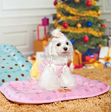 Free shipping winter comfortable polka dot pet sleeping pad cat doghouse kennel cute puppy