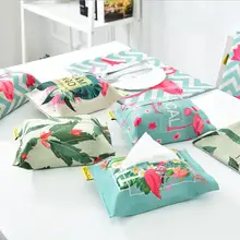 Пасторальная утолщенная хлопковая ткань художественная коробка ткани Ресторан автомобиль креативный материал крышка