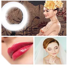 18″ Ring Light Photography Dimmable Adjustable 3200K-5500K LED Bi-color Camera Light with Tripod