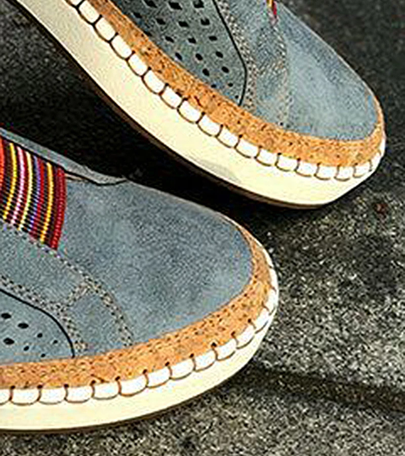 New women flats Breathable Slip On casual shoes women loafers fashion leather platform white sneakers female Plush Size VT245 (13)