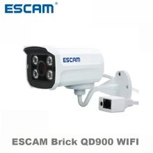 ESCAM 1080p Brick QD900 WIFI 2 MP full HD Network IR-Bullet Camera Day/Night IP66 onvif 2.2 3.6mm fixed Lens wireless ip camera
