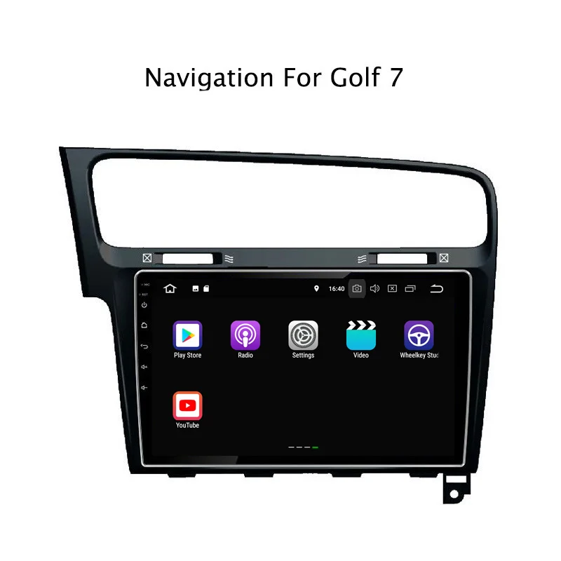Perfect 10.1Inch PX30 Android 9.0 Car DVD Multimedia Player For VW Golf 7 2014-2018 GPS Navigation Radio Stereo Audio 3