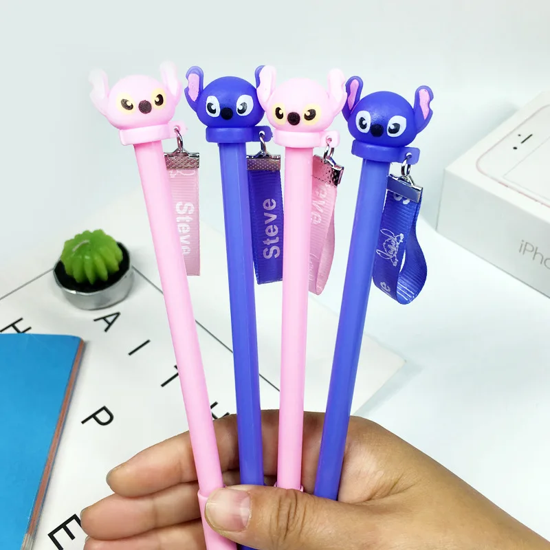 

48 pcs/lot Stitch Steve Erasable Blue Ink Gel Pen Promotional Gift Stationery School & Office Supply