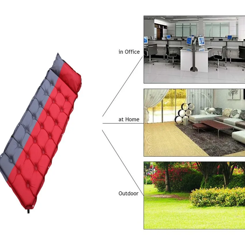 Самонадувной надувной матрас для пикника, кемпинга, газированный коврик для кемпинга, кровати, коврик для сна, туризма