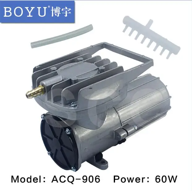 BOYU ACQ-906 ACQ906 DC12V 0.12MPA воздушный насос 60 Вт электромагнитный насос для аквариума пруд аквапоника Гидропоника - Цвет: ACQ-906