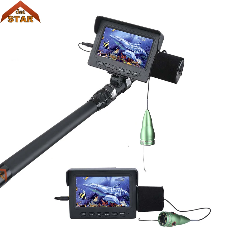 

Stardot Fish Finder Underwater Fishing Camera 15/30/50M 1000TVL 4.3" LCD Monitor 6PCS 1W IR LED Night Vision Camera For Fishing