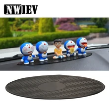 NWIEV 1 х Приборная панель автомобиля силиконовый овальный нескользящий коврик для Citroen C4 C5 C3 Renault Duster Megane 2 3 Logan Captur аксессуары Romeo