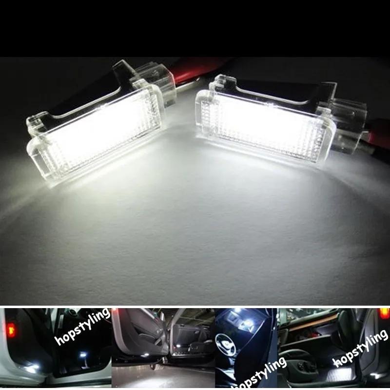 2x светодиодный автомобильный светильник для ног Canbus без кода ошибки для Caddy CC EOS ЭОС Гольф плюс Джетта Syncro Passat CC Polo Scirocco стайлинга автомобилей