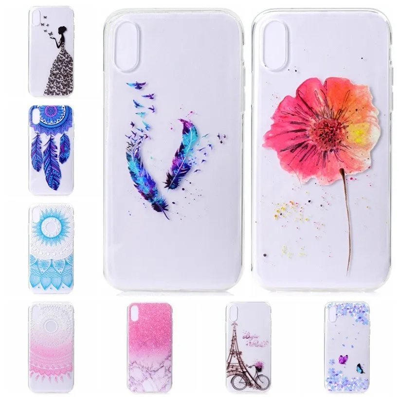 

Phone Case For Xiaomi Redmi 7A Ultra Thin Soft TPU Silicone Cartoon Cases Mandala Flower Marble Pattern Cover Capa Redmi7A