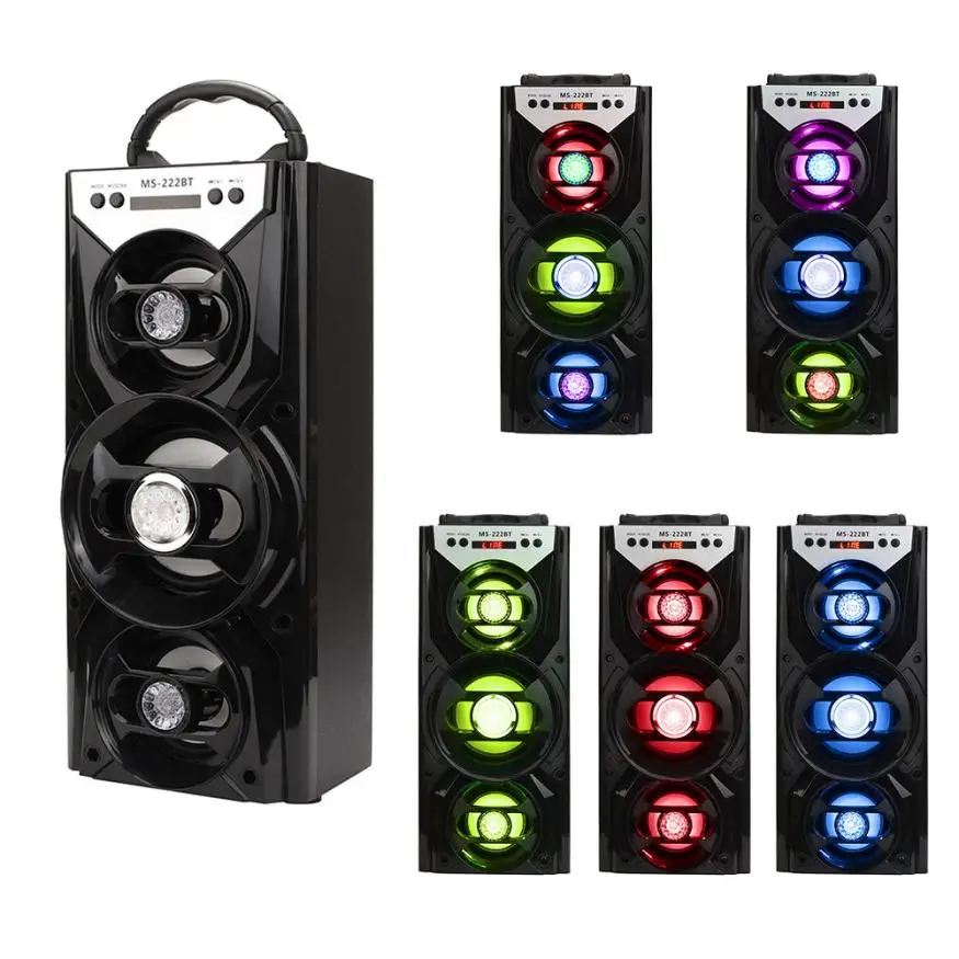 

Top sale New 5 colors Multimedia Bluetooth Wireless Portable Speaker Super Bass with USB/TF/AUX/FM Radio just for you 30