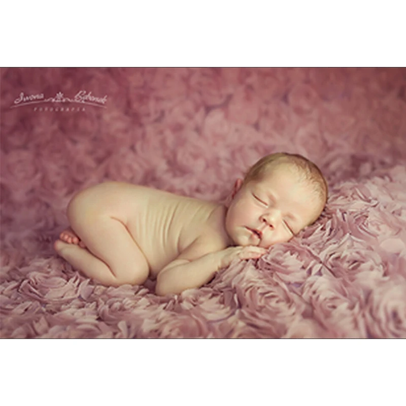 130x150cm Rose blanket Photography backgrounds for newborn photo